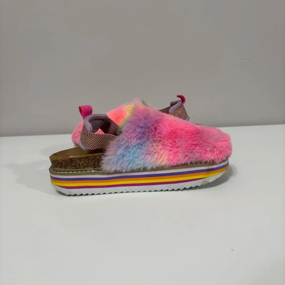 Steve Madden Kids' Multicolor Fuzzy Slippers